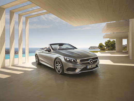 Mercedes-Benz SLC in silver.